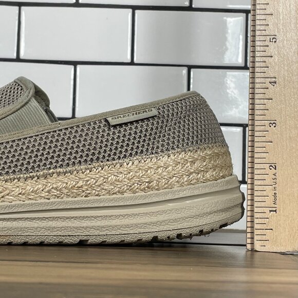 Skechers Melson Petros Mens Size 9.5 Shoes Taupe Relaxed Fit Espadrille Slip On main image 12